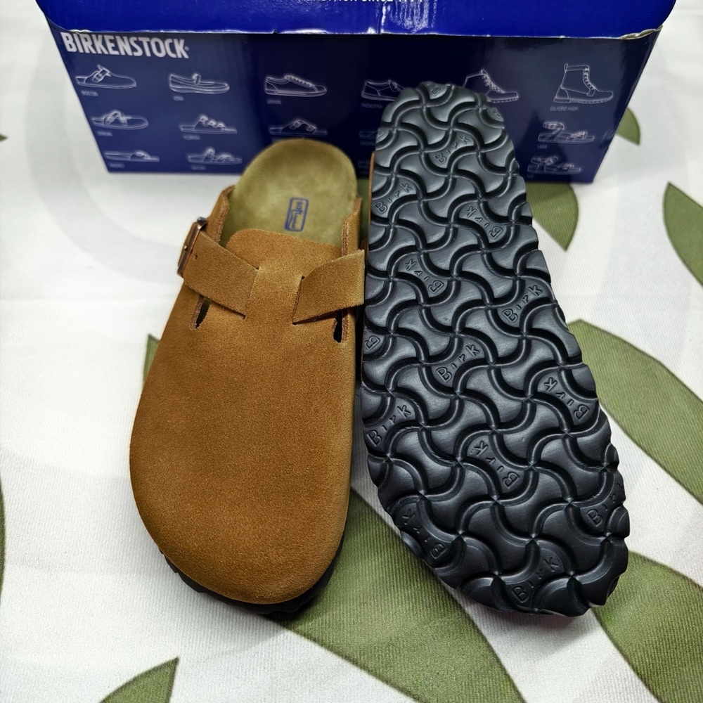 Birkenstock Boston narrow | Cork footbed and suede upper - Picture 3 of 4